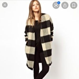 - Maison Scotch Wool Plaid Coat- Size 3/4- $…